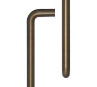 Ironmongery Solutions® CRES 3002 Pull Handle Modern Architectural Door Handle Durable Metal Fixings Included (Face Fix, Antique Brass)