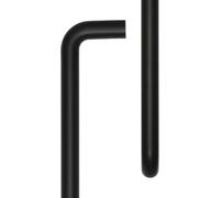 Ironmongery Solutions® CRES 3002 Pull Handle Modern Architectural Door Handle Durable Metal Fixings Included (Face Fix, Black)