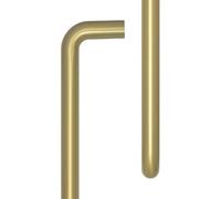 Ironmongery Solutions® CRES 3002 Pull Handle Modern Architectural Door Handle Durable Metal Fixings Included (Face Fix, Satin Brass)