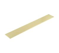 Ironmongery Solutions® CRES Finger Plate Premium Door Protection Plate Durable Architectural Hardware Fixings Included (Satin Brass)