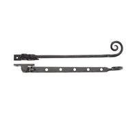 Ironmongery Solutions® Curly Tail Casement Stay Traditional Decorative Window Stay Durable Metal Stay for Timber Casement Windows Fixing Included