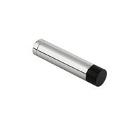 Ironmongery Solutions® Cylinder Door Stop Without Rose 70mm Projection Solid Metal Wall Mounted Door Stop for Internal and External Doors Fixing Included (Polished Chrome)
