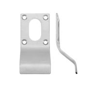 Ironmongery Solutions® Cylinder Latch Pull Oval Profile 88mm x 43mm Internal Door Pull Plate Durable Metal Latch Surround for Timber Doors Fixing Included