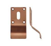 Ironmongery Solutions® Cylinder Latch Pull Standard Profile 88mm x 43mm Durable Metal Door Pull Plate for Internal Doors Fixing Included (PVD Bronze)