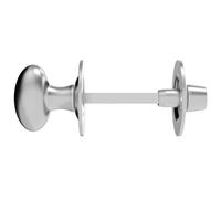 Ironmongery Solutions® Delamain Oval Thumbturn with Coin Release 36mm Diameter 4.9mm Spindle for Bathroom & WC Doors Satin Finish Fixings Included (Satin Chrome)