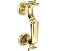 Ironmongery Solutions® Doctor, Door Knocker Heavy Duty Best Quality Traditional Style Quick Fix Fitting in Different Sizes & Finishes (200mm, Polished Brass)