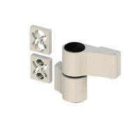 Ironmongery Solutions® Domina HP High-Performance Door Hinge for PVCu & Composite Doors - Hardware Fittings Included (Black (RAL 9005) - 2 Wings, Class 13 CE)