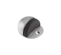 Ironmongery Solutions® Door Stop - Heavy Duty Door Stopper for Internal and External Doors, Wall or Floor Mounted Fixing Included (Satin Chrome)