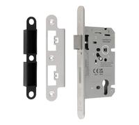 Ironmongery Solutions® Easi T DIN Euro Profile Escape Lock, Emergency Exit, Compatible with Euro Cylinder, for Internal and External Wooden Doors (Radius)