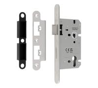 Ironmongery Solutions® Easi T DIN Euro Profile Sashlock, Secure Latch and Lock, for Internal and External Wooden Doors (Radius)