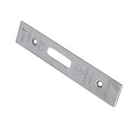 Ironmongery Solutions® Easi T Forend Strike and Fixing Pack for Euro Profile BS Cylinder Deadlocks, Includes Strike Plate and Fixing Screws (Satin Stainless Steel, Square)