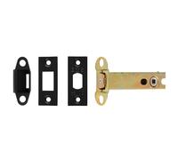 Ironmongery Solutions® Easi T Tubular Deadbolt, Steel, Key-Operated, for Internal and External Doors, Residential and Commercial Use (Matt Black, Square - 127mm with 5mm Follower)