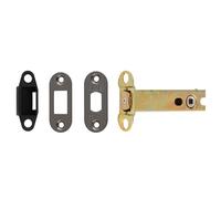 Ironmongery Solutions® Easi T Tubular Deadbolt, Steel, Key-Operated, for Internal and External Doors, Residential and Commercial Use (Matt Bronze, Radius - 127mm with 5mm Follower)