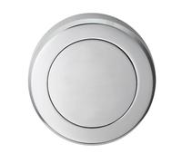 Ironmongery Solutions® Escutcheon Blank Profile Door Keyhole Cover Plate Durable Metal Door Furniture Fixings Included (Satin Chrome)