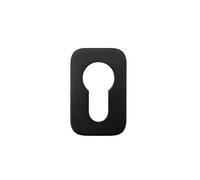 Ironmongery Solutions® Euro Profile Rosso Mini Squircle Escutcheon 50 x 32 x 3 for Door Cylinder Lock Applications Durable Replacement Hardware Professional Finish Fixing Included (PVD Black)