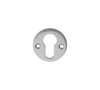 Ironmongery Solutions® Finished Euro Profile Escutcheon Door Plate for Euro Cylinder Locks Architectural Door Hardware Internal & External Use Fixings Included (Satin Chrome)