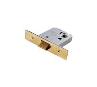 Ironmongery Solutions® Flat Latch for Internal Doors, Slim Profile, Silver, Compact, Residential and Light Commercial Use (Electro Brassed, 76mm)