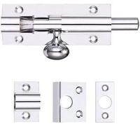 Ironmongery Solutions® Fulton & Bray Architectural Barrel Bolt - 75mm x 30mm, Polished Chrome Finish, Premium Door Security Bolt