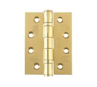 Ironmongery Solutions® Grade 13 Ball Bearing Hinge Stainless Steel 201 - Pair and a Half Set (3 Hinges), Heavy Duty Smooth Action Door Hinges (PVD Gold)