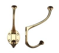 Ironmongery Solutions® Hat and Coat Hook Wall Mounted Heavy Duty Metal Hook for Doors Walls Fixings Included