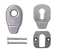 Ironmongery Solutions® Heritage Escutcheons Euro Cylinder Pull with Internal Pull - Traditional Key Roses - Vintage Design for Wooden & Composite Doors (Hardex Pewter)