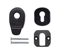 Ironmongery Solutions® Heritage Euro Cylinder Pull and Escutcheon - Traditional Door Pull with Integrated Keyhole Cover, Vintage Design (White)