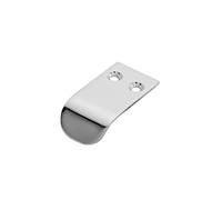Ironmongery Solutions® Hidden Finger Pull Handle Flush Fit Solid Metal Cabinet Drawer Pull Minimalist Furniture Hardware Modern Design Fixings Included (Polished Chrome, 25mm)