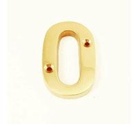 Ironmongery Solutions® House Door Letters A to Z in Polished Brass - Fit To All Types of Door 50mm (O)