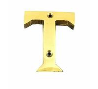 Ironmongery Solutions® House Door Letters A to Z in Polished Brass - Fit To All Types of Door 50mm (T)