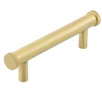 Ironmongery Solutions® Hoxton Thaxted Cabinet Handles Decorative Furniture Drawer Pulls with Fixings Included (No Backplate, Satin Brass, 96mm CTRS)
