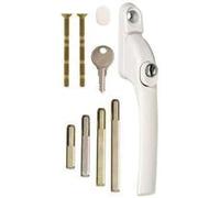 Ironmongery Solutions® Inline Retro-Fit Espag Window Handle - White - Universal Replacement UPVC Window Handle with Key Lock - Fits Left or Right Hand Windows