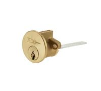 Ironmongery Solutions® Jedo 5 Pin Replacement Rim Cylinders Keyed Alike with 3 Keys Solid Brass Door Lock Cylinder for uPVC Timber & Composite Doors Fixings Included (Polished Brass)