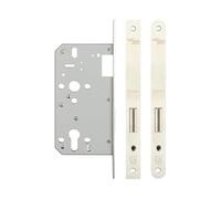 Ironmongery Solutions® Jedo Architectural DIN Deadlocks High Security Euro Profile Lock Stainless Steel Backset Fixings Included (Radiused)