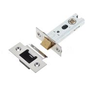 Ironmongery Solutions® Jedo Heavy Duty Tubular Latches 45 Degree Short Travel Robust Door Latch Mechanism for Internal & External Doors Fixings Included (Polished Stainless Steel, 76mm)