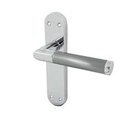 Ironmongery Solutions® Jedo Mitred Suite Lever on Plate Door Handle Set for Interior Doors - Fixings Included (Latchplate)