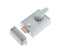Ironmongery Solutions® Jedo Standard Stile Night Latch High Security Keyed Door Lock for Internal and External Doors Fixings Included (Satin Chrome)