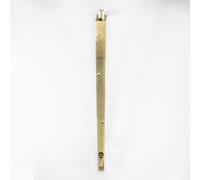 Ironmongery Solutions® Lever Action Flush Bolts Solid Brass Concealed Door Bolts for Double and French Doors Fixings Included (Polished Brass, 460mm x 20mm)