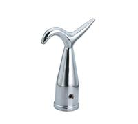 Ironmongery Solutions Loft Hatch & Window Opener Pole - 118cm Varnished Wood Handle with Chrome Steel Hook, Includes Wall Clip for Easy Storage (Satin Chrome)