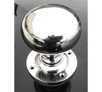 Ironmongery Solutions® Mushroom Mortice Knob for Doors, Gate Handle, Door Knob Handles in Polished Chrome Finish -70mm