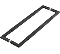 Ironmongery Solutions® Nero Mitred Knurled Pull Handle 425x19mm Black B/B Fixing Fixings Included