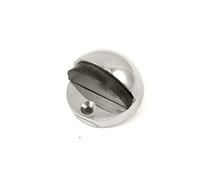 Ironmongery Solutions® Oval Floor Mounted Door Stop in Polished Nickel Dimensions - 48 x 45mm
