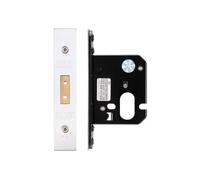 Ironmongery Solutions® Oval Profile Deadlock Heavy Duty Mortice Lock for Internal and External Timber Doors Fixing Included
