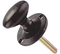 Ironmongery Solutions® Oval Rack Bolt Thumb Turn FF13 Black Antique Finish with 42mm Rose