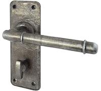 Ironmongery Solutions® Pewter Range Hand Forged Belfry Design Door Handles Sets in Lock, Latch, Bathroom. (Bathroom)