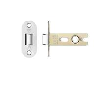 Ironmongery Solutions® Project Tubular Latch 64mm Radius Heavy Duty Internal Door Latch for Handles and Knobs Fixings Included (Satin Stainless)
