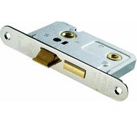 Ironmongery Solutions® Radius Bathroom Lock - 76mm Nickel Plated, Quick Emergency Release, FD30/60 Fire Door Rated, Suitable for Commercial & Domestic Use