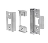 Ironmongery Solutions® Rebate Set for Mortice Locks and Latches, Rebated Double Doors, Residential and Commercial Use (Satin Stainless Steel)