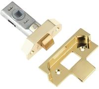 Ironmongery Solutions® Rebated Tubular Mortice Latch 74mm - Standard Size, Polish Brass Finish, Suitable for Double Rebate Doors