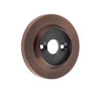Ironmongery Solutions® Replacement Roses for Porcelain Door Knobs 60mm Diameter Traditional Interior Doors Fixings Included (Dark Bronze)