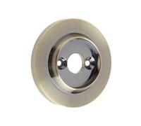 Ironmongery Solutions® Replacement Roses for Porcelain Door Knobs 60mm Diameter Traditional Interior Doors Fixings Included (Antique Brass)